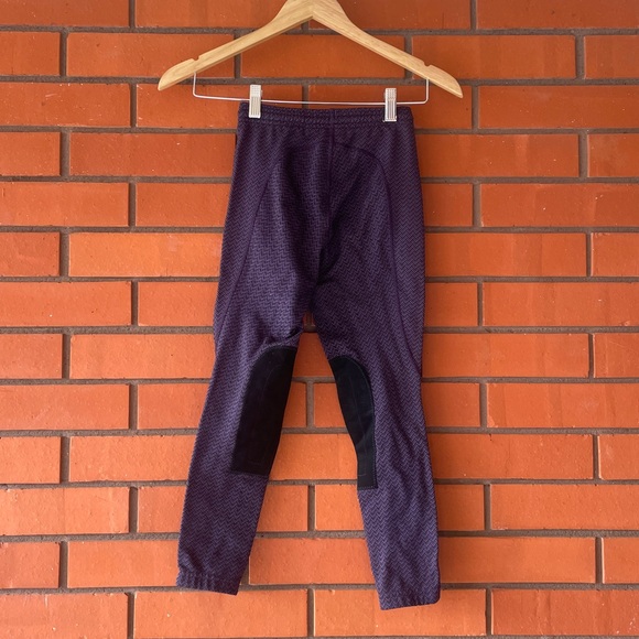 KERRITS Kids Fleece Lite II Knee Patch Riding Tight Wild Orchid Purple size M - Picture 7 of 8